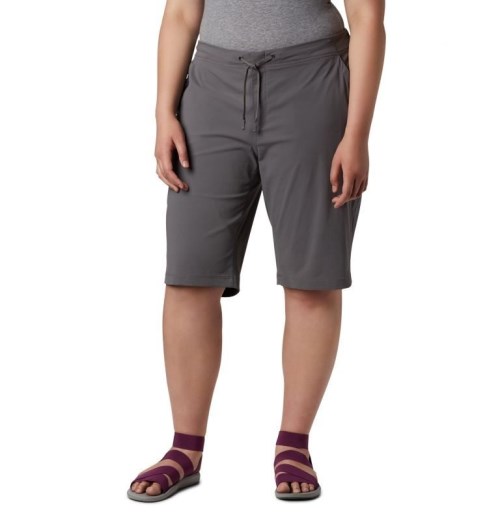 Columbia Anytime Outdoor Long Shorts Dame Mørke Grå | Plus Size 65409T